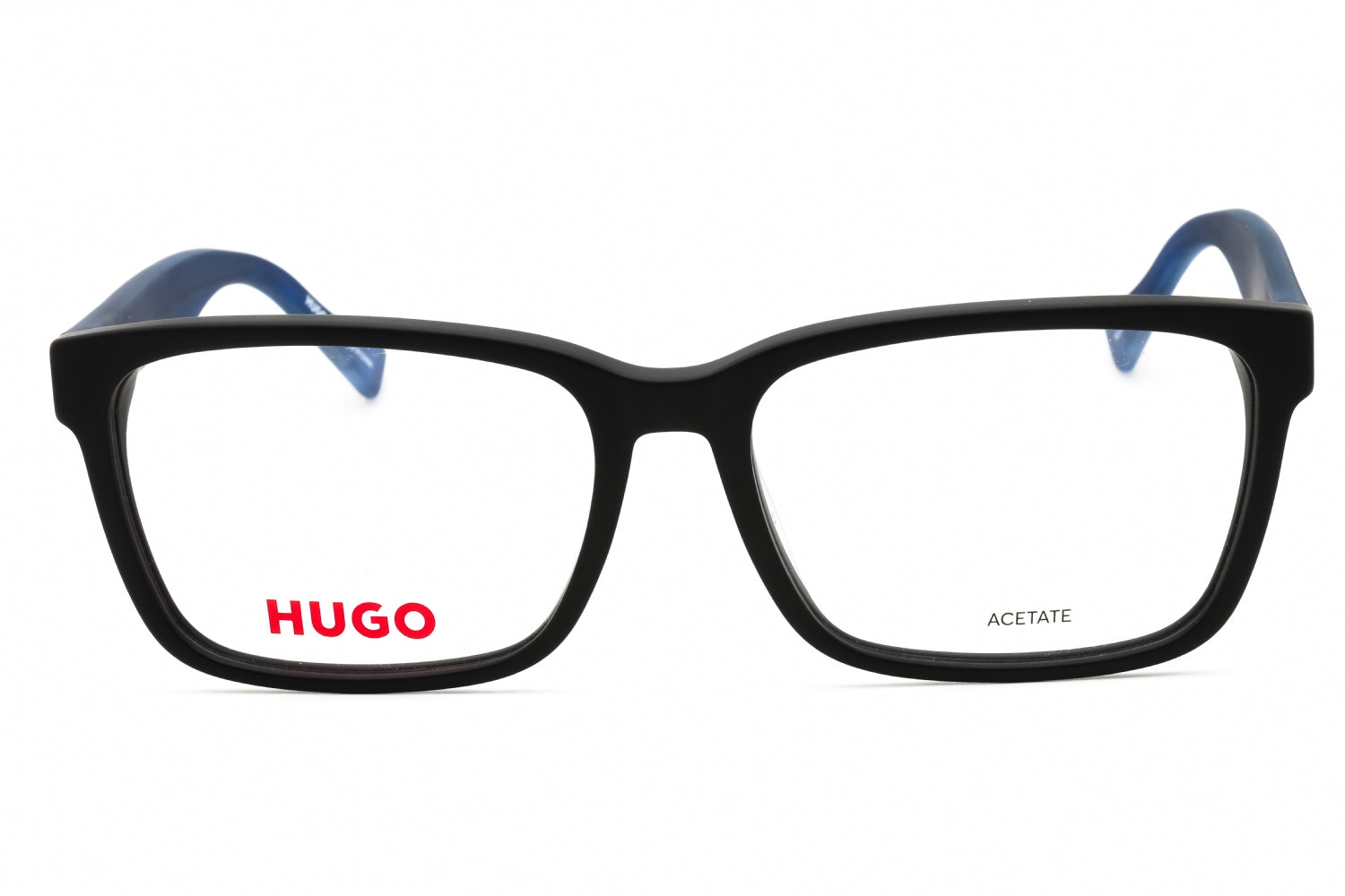 Hugo HG0182 Rectangular Acetate Eyeglasses — Black, view 2