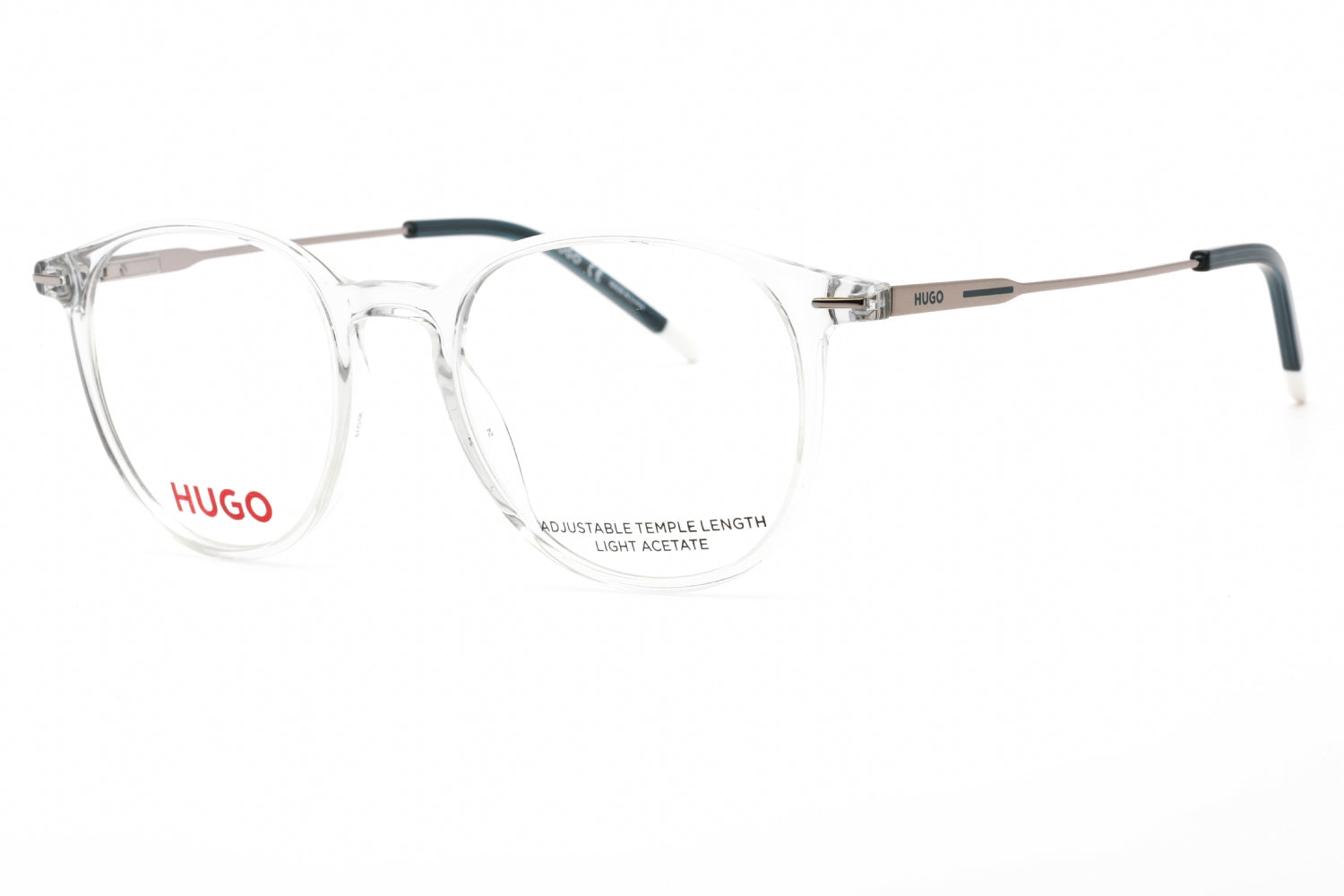 Hugo HG1206 Round Clear Optical Eyeglasses — Black by Hugo