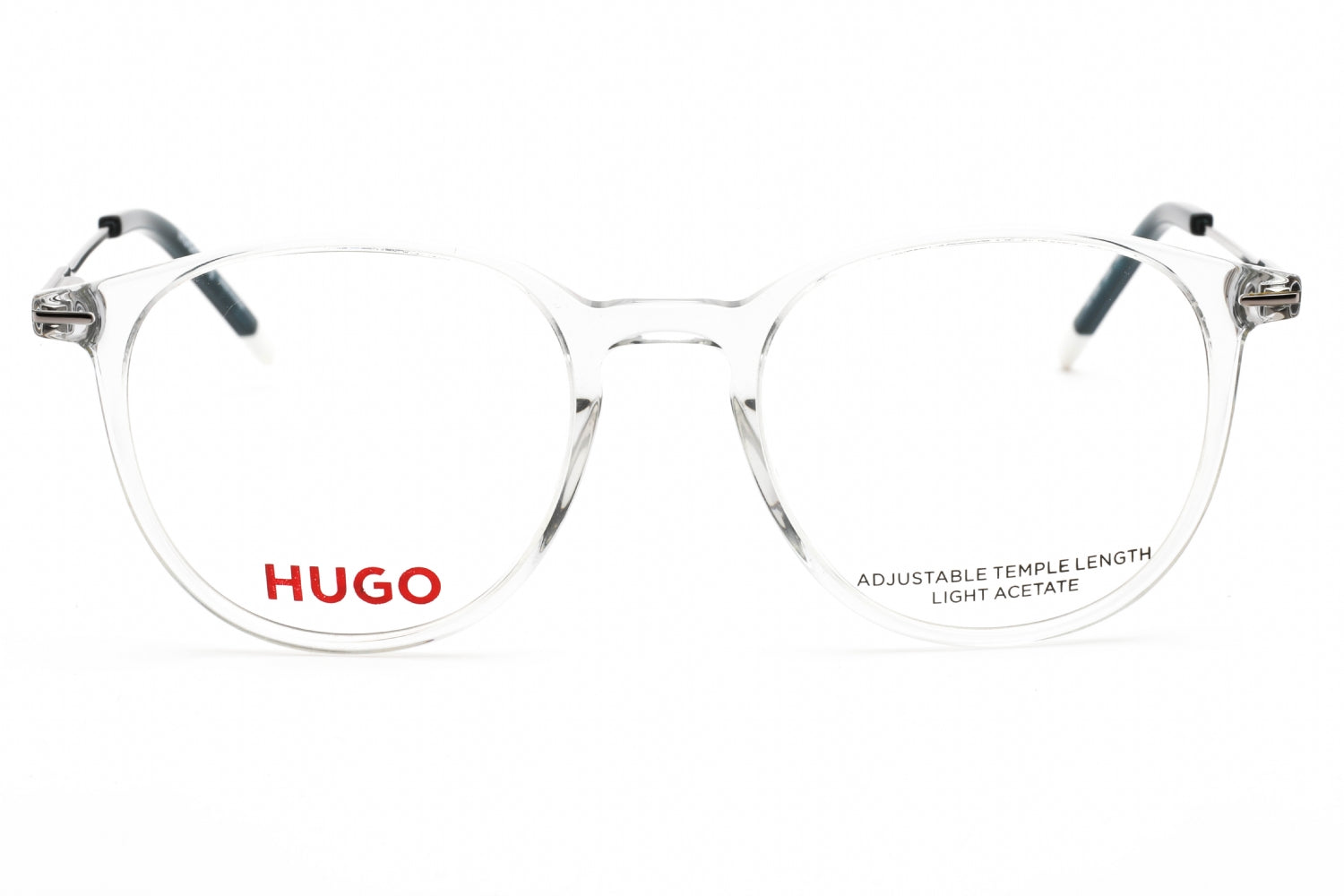Hugo HG1206 Round Clear Optical Eyeglasses — Black, view 2