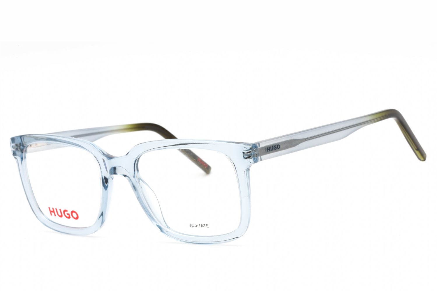 Hugo HG1261 Rectangular Plastic Eyeglasses — Blue by Hugo