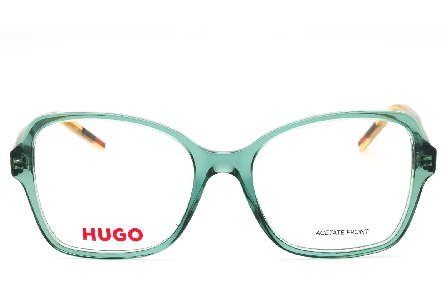 Hugo HG1267 Rectangular Acetate Eyeglasses — Green, view 2
