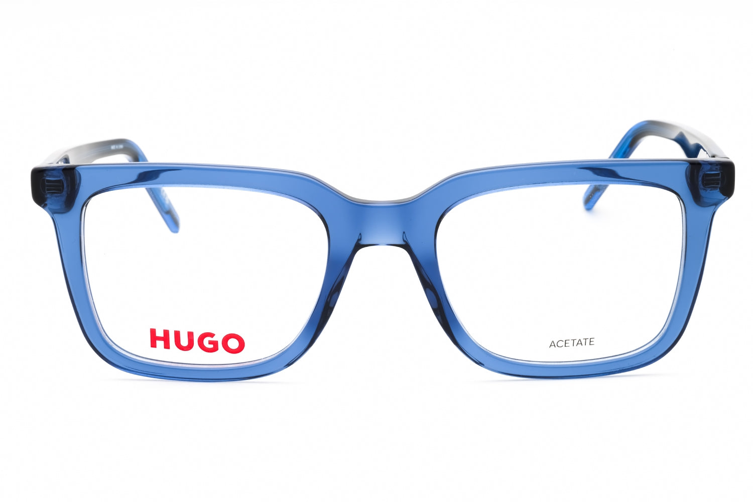 Hugo HG1300 Rectangular Acetate Eyeglasses — Blue, view 2