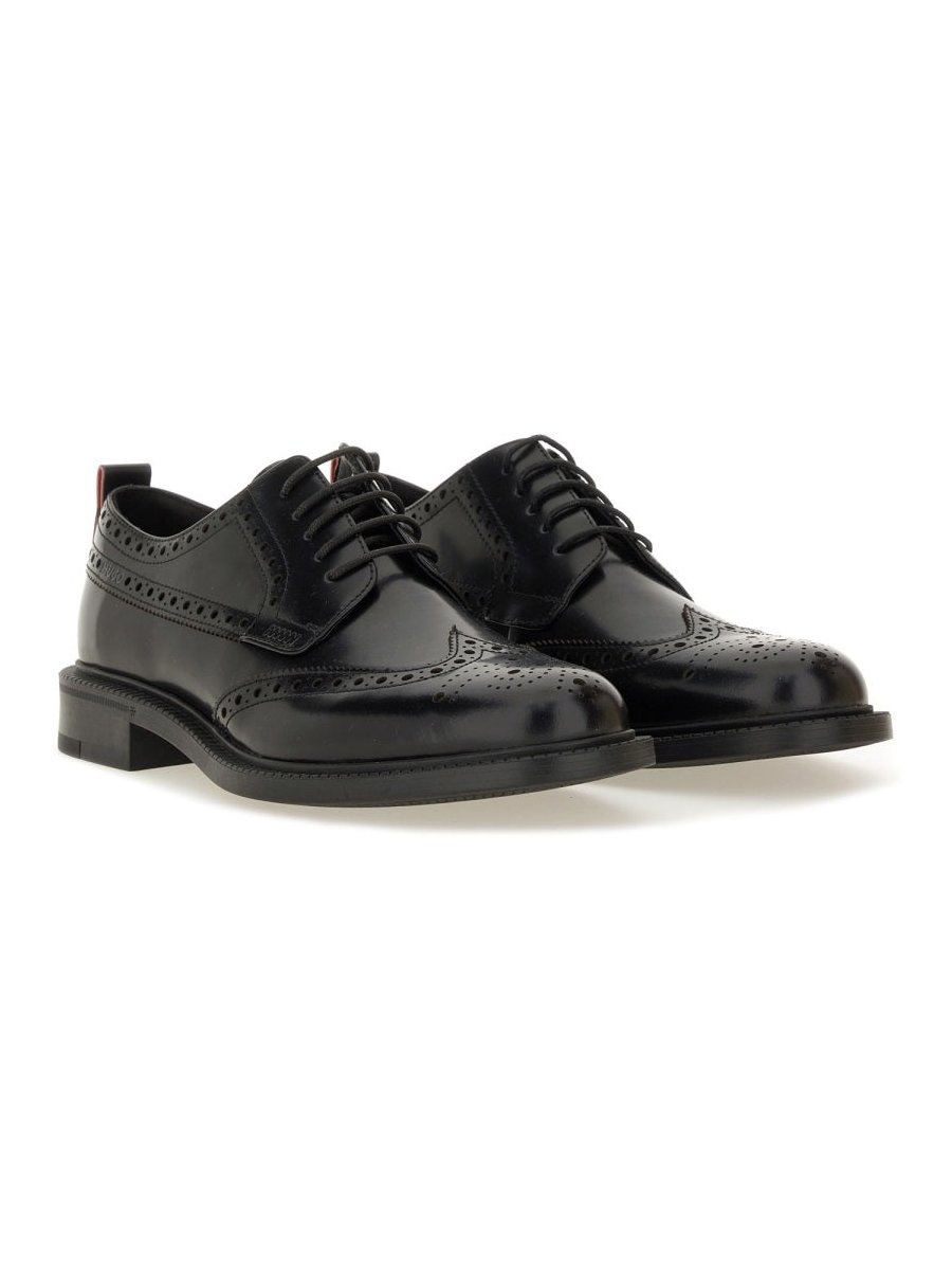 Hugo Leather Derby Loafer — Black by Hugo