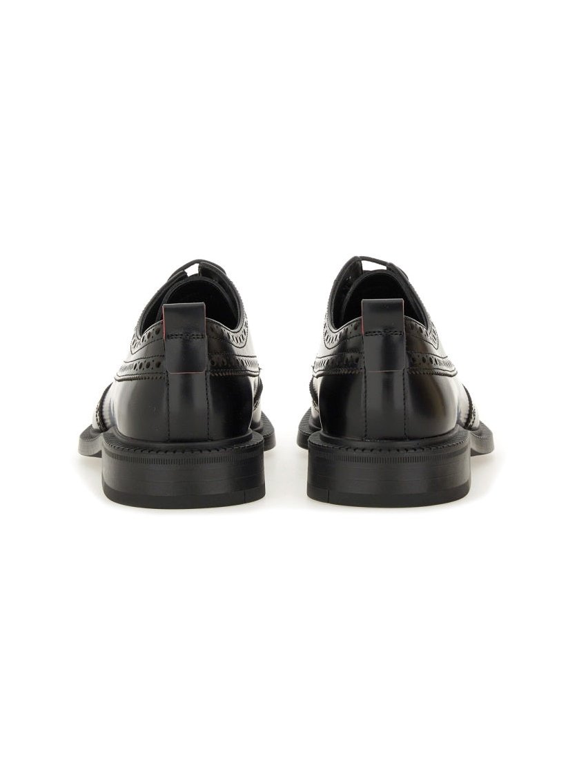 Hugo Leather Derby Loafer — Black, view 2