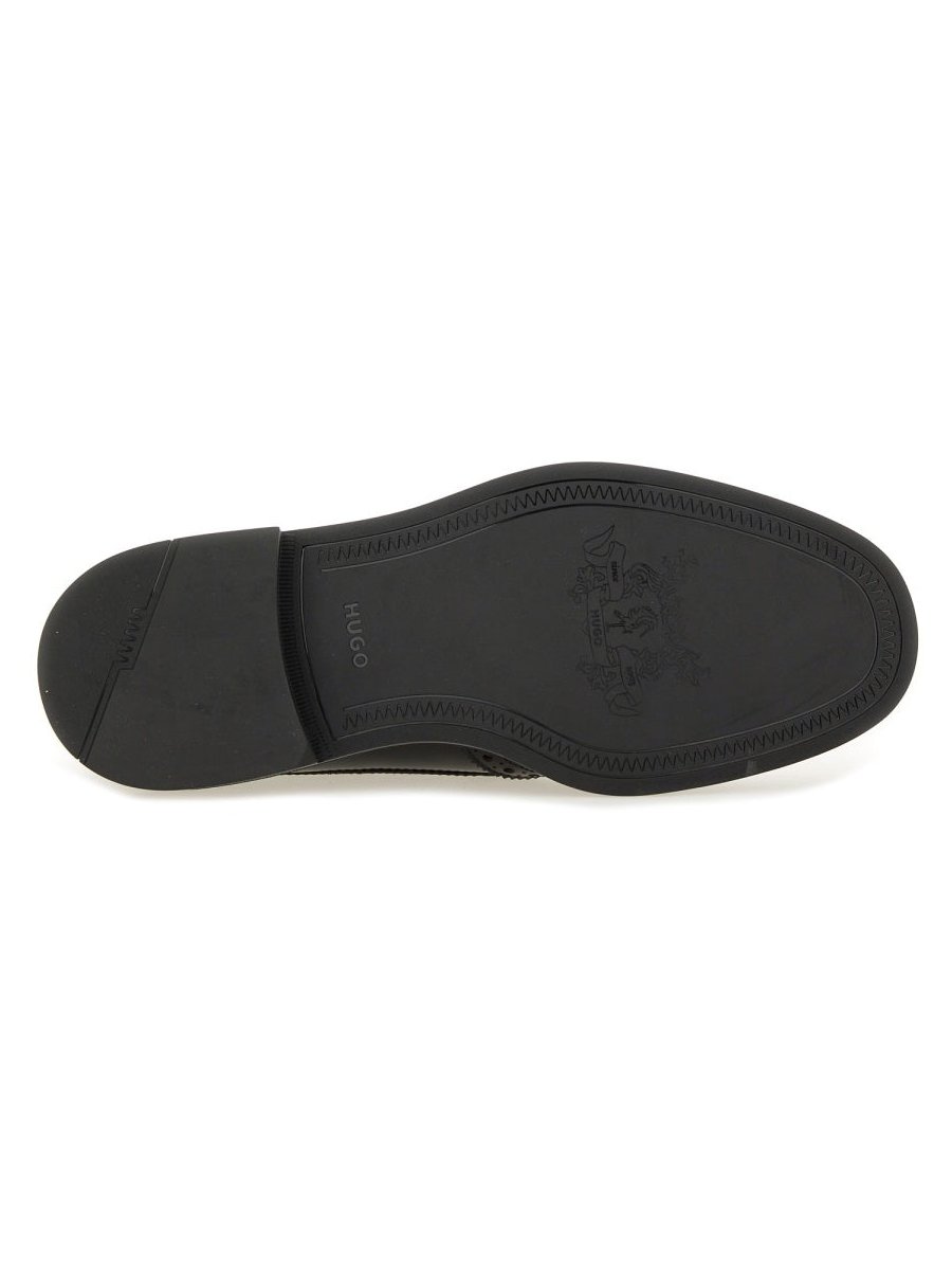 Hugo Leather Derby Loafer — Black, view 5