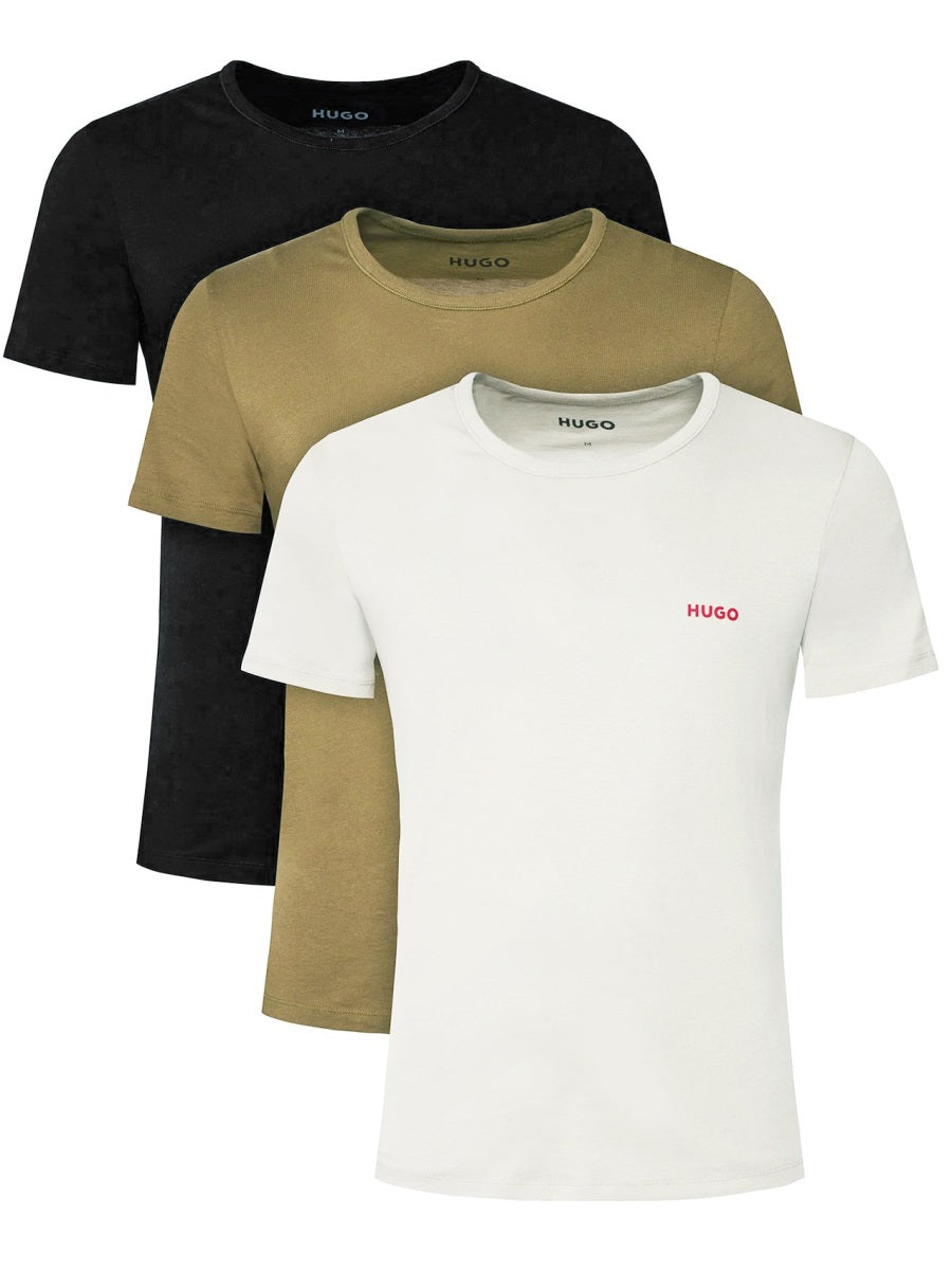 Hugo Logo Cotton T-Shirt — Multicolor by Hugo