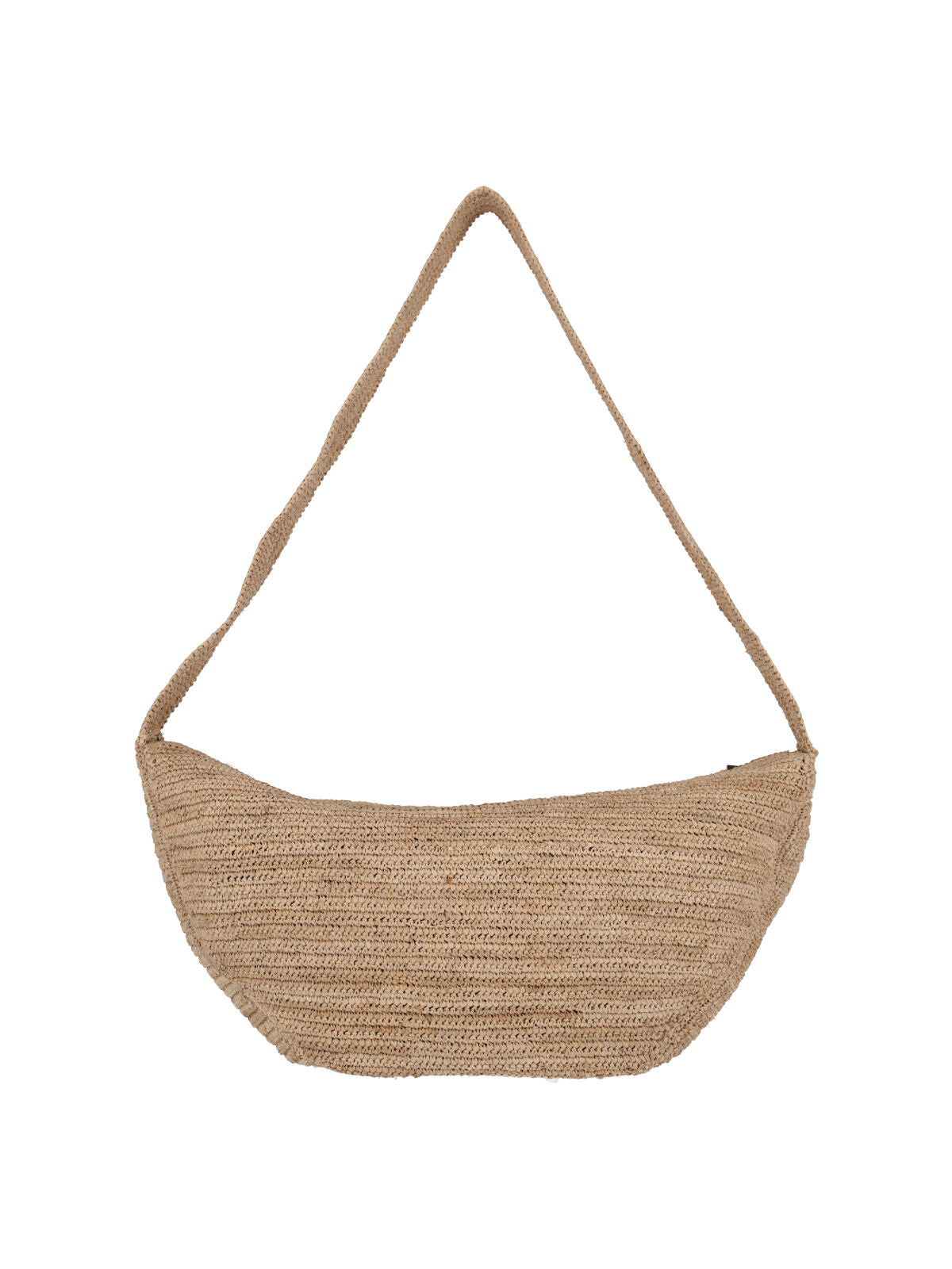 Ibeliv Woven Raffia Shoulder Bag — Beige, view 3