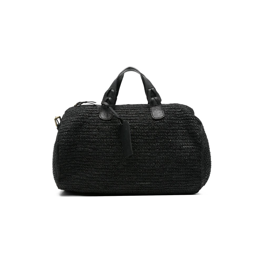 Ibeliv Woven Raffia Tote Bag — Black by Ibeliv