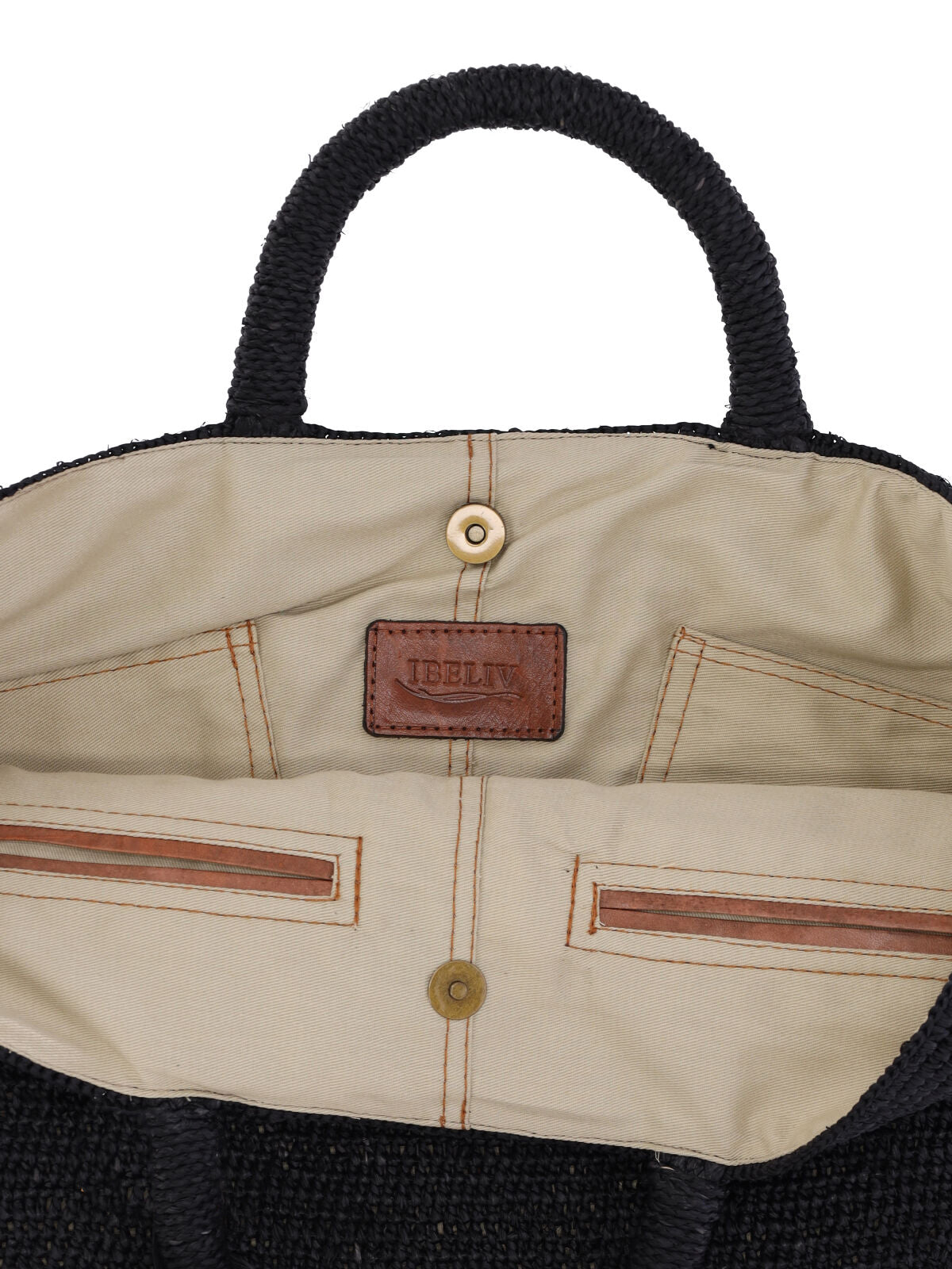 Ibeliv Vanilla Tote Bag — Black, view 4