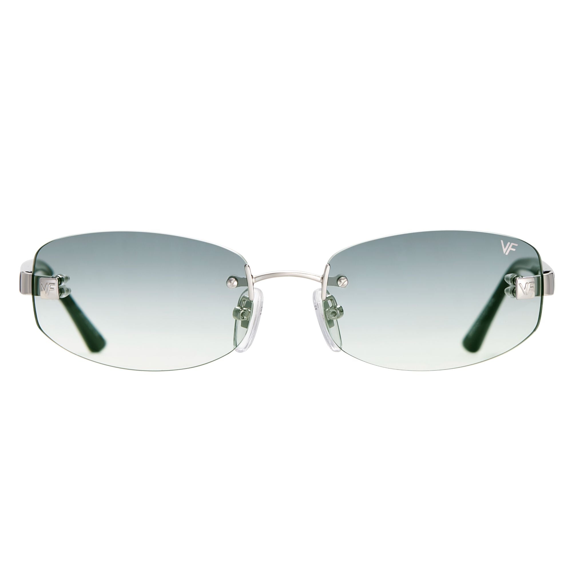 Ibiza Rimless Drill Mount 24KT White Gold by Vintage Frames Company