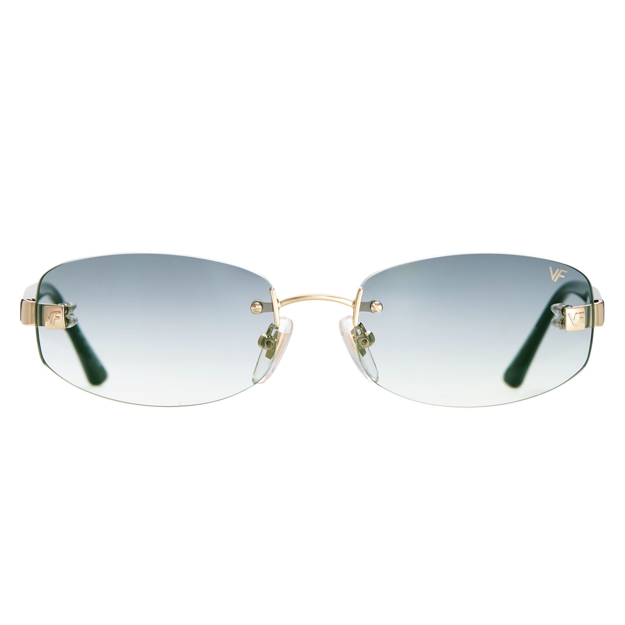 Ibiza Rimless Drill Mount 24KT Yellow Gold by Vintage Frames Company