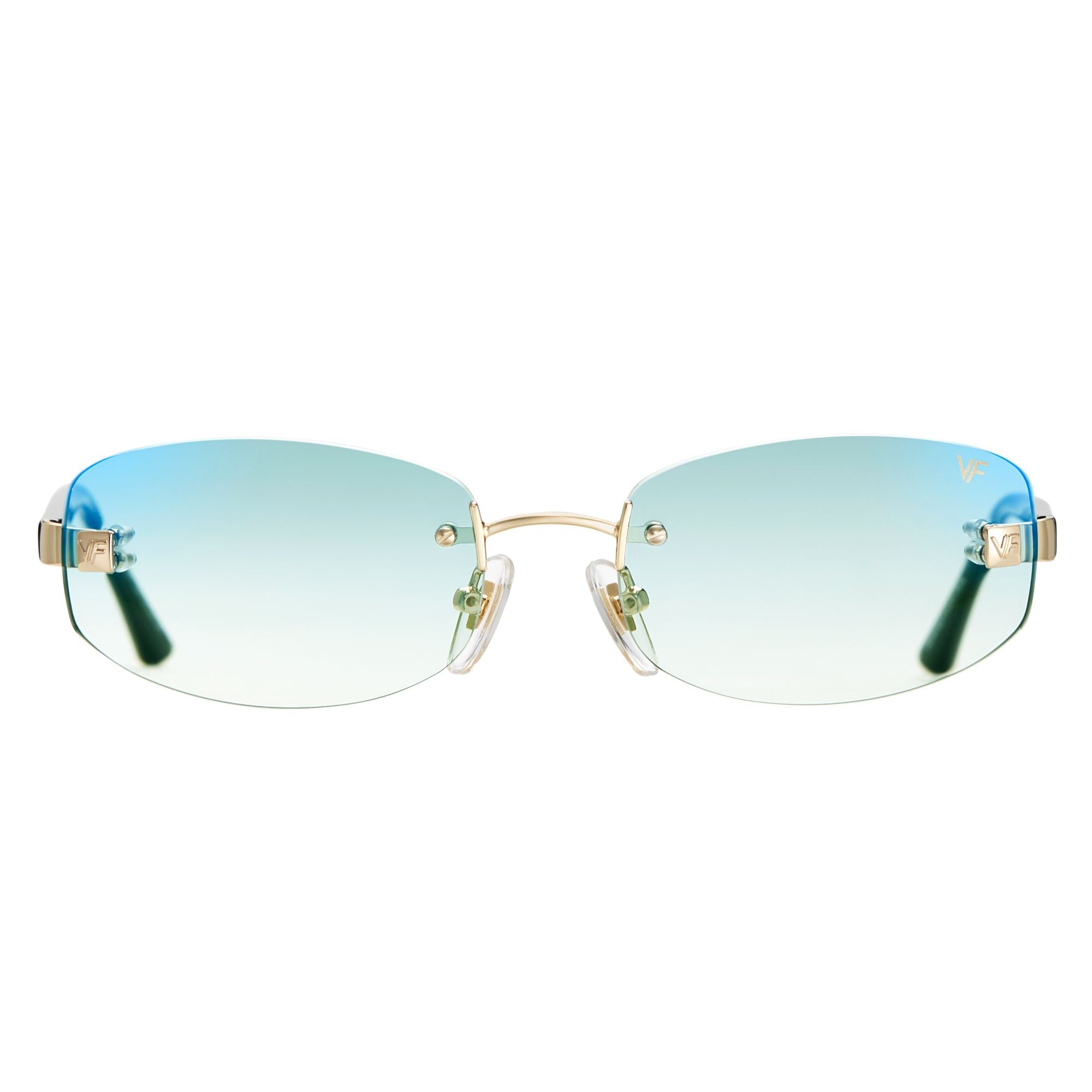Ibiza Rimless Drill Mount 24KT Yellow Gold, view 2