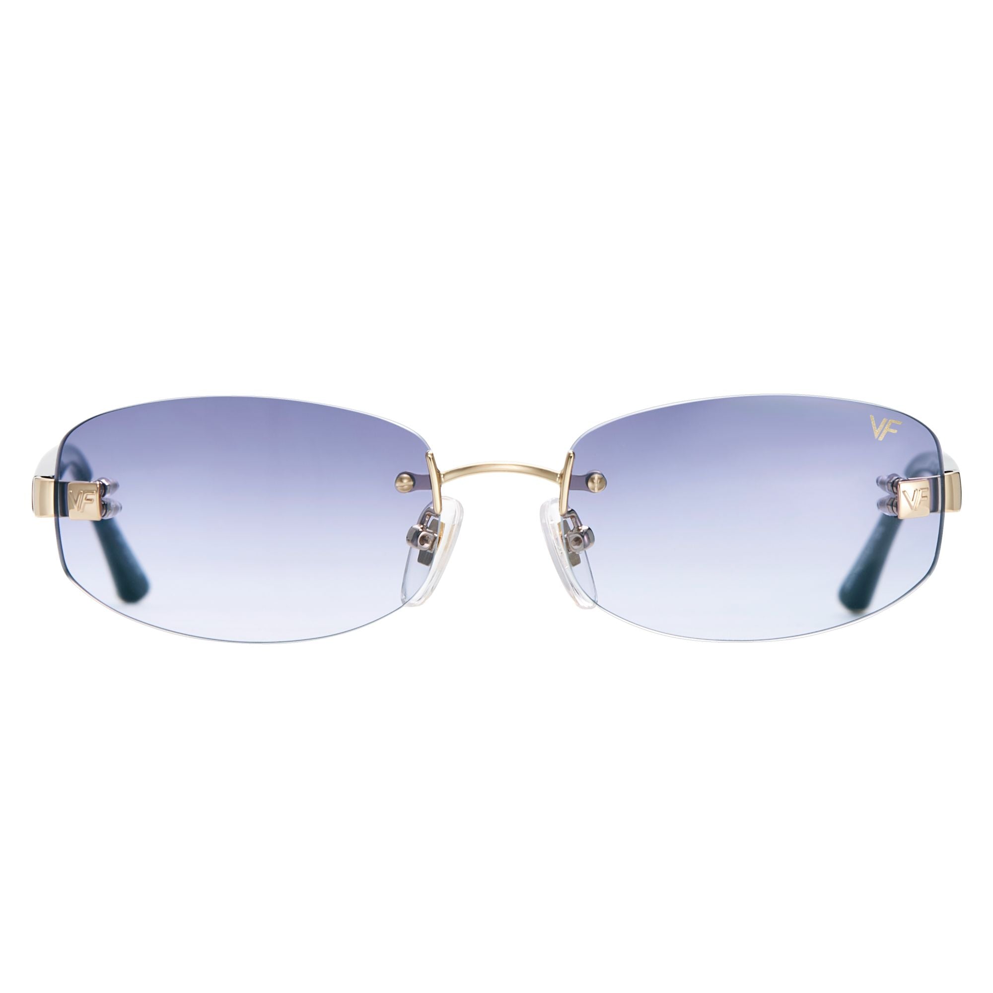 Ibiza Rimless Drill Mount 24KT Yellow Gold, view 3