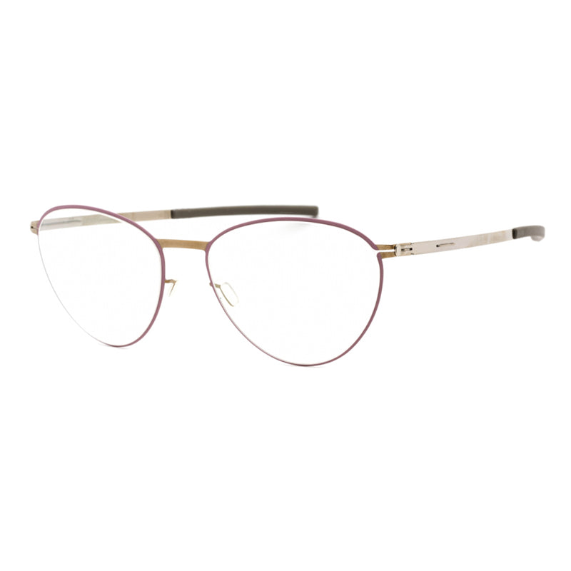 Ic! Berlin Round Full-Rim Metal Eyeglasses — Bronze by ic! berlin