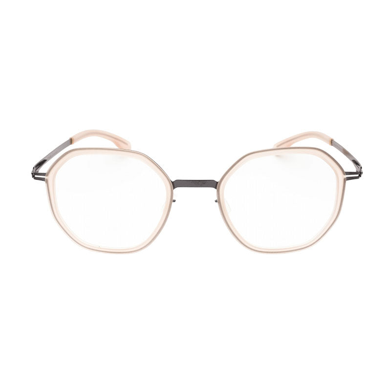 Ic! Berlin RAJAD0094H301 Round Full Rim Eyeglasses — Pink by ic! berlin
