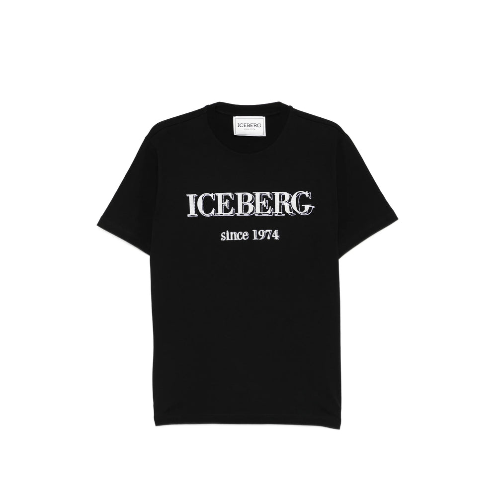 Iceberg Logo-Print T-Shirt — Black by Iceberg