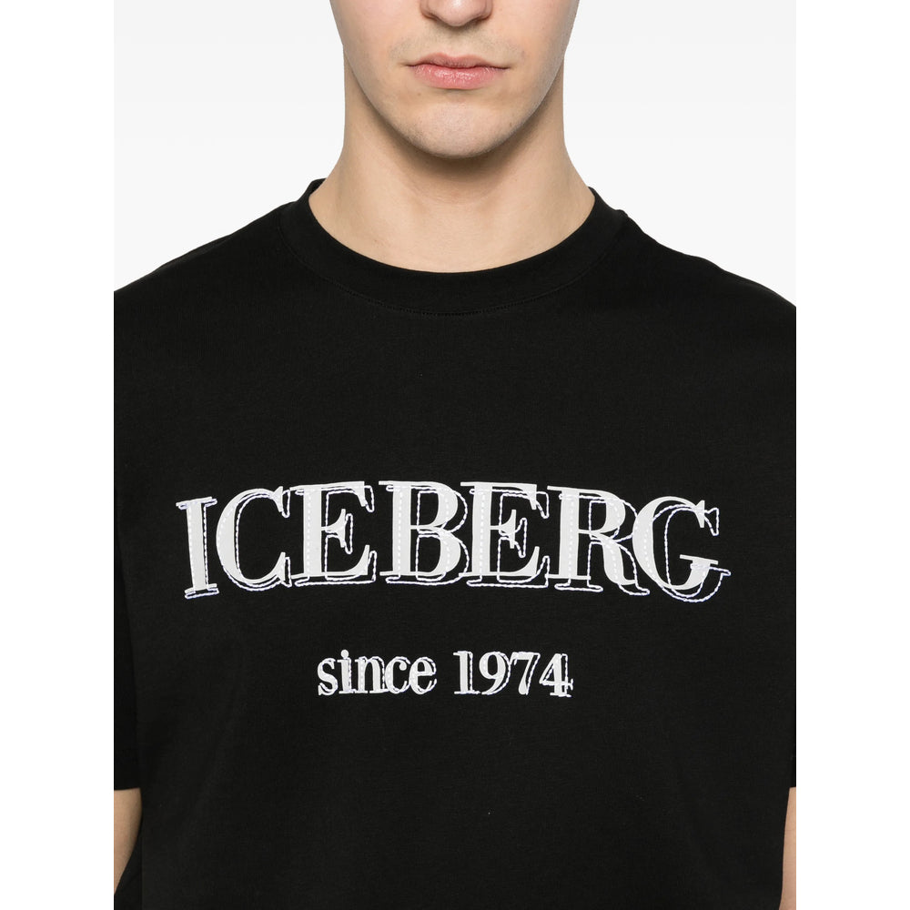 Iceberg Logo-Print T-Shirt — Black, view 2