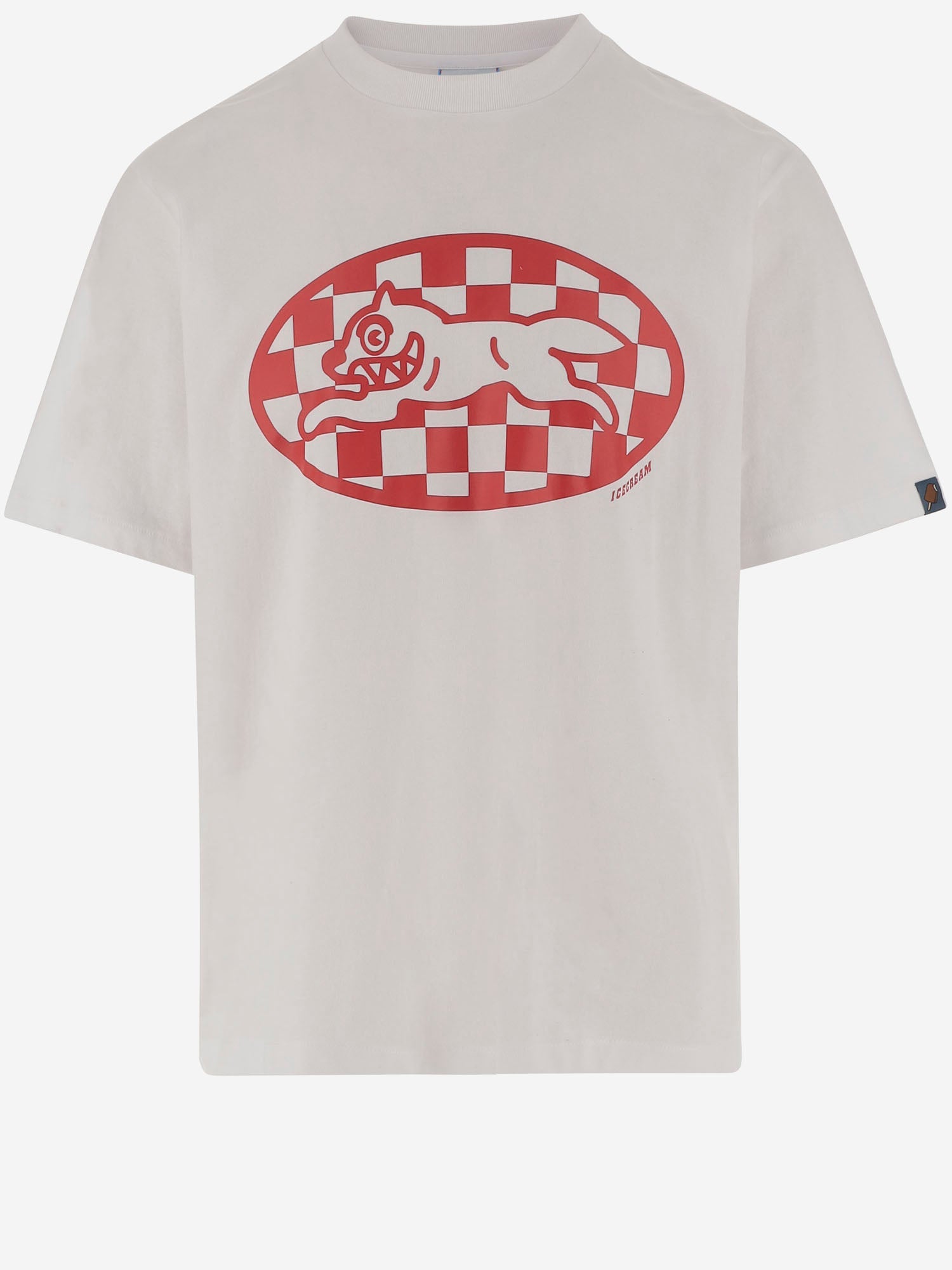 Icecream Logo-Graphic Cotton T-Shirt — White by Icecream