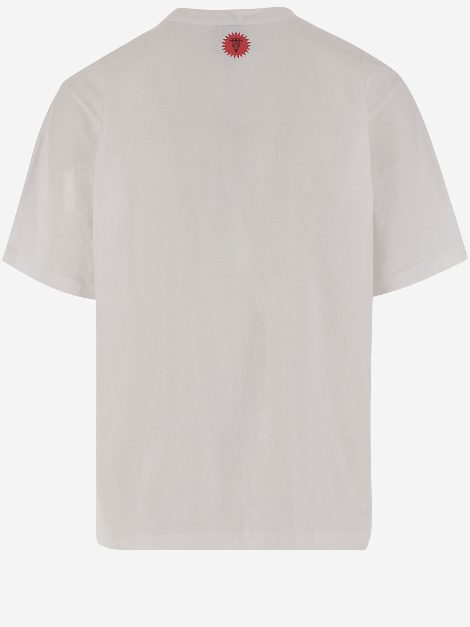 Icecream Logo-Graphic Cotton T-Shirt — White, view 2