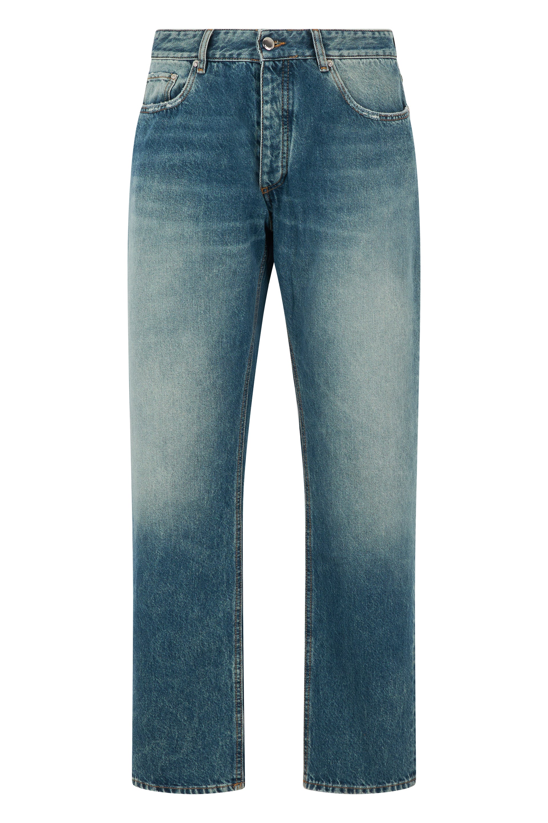 Icon Denim Straight-Leg Cotton Jeans — Blue by Icon Denim