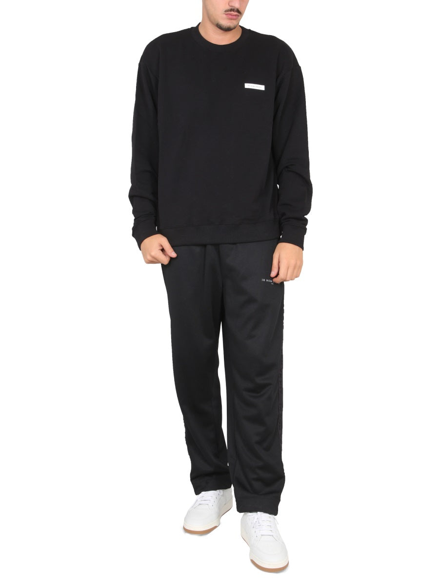 Ih Nom Uh Nit Logo-Print Crewneck Sweatshirt — Black by Ih Nom Uh Nit