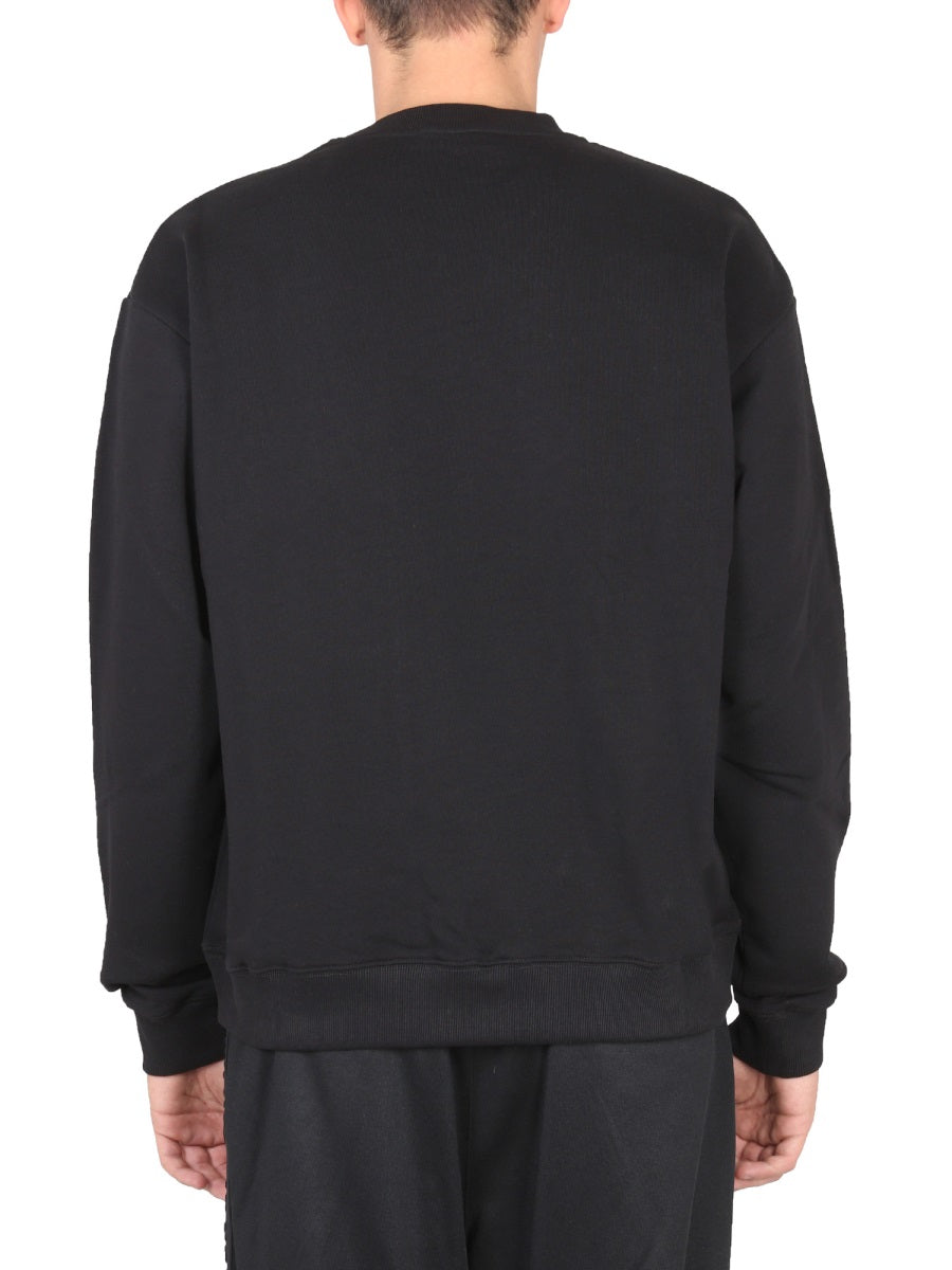Ih Nom Uh Nit Logo-Print Crewneck Sweatshirt — Black, view 3
