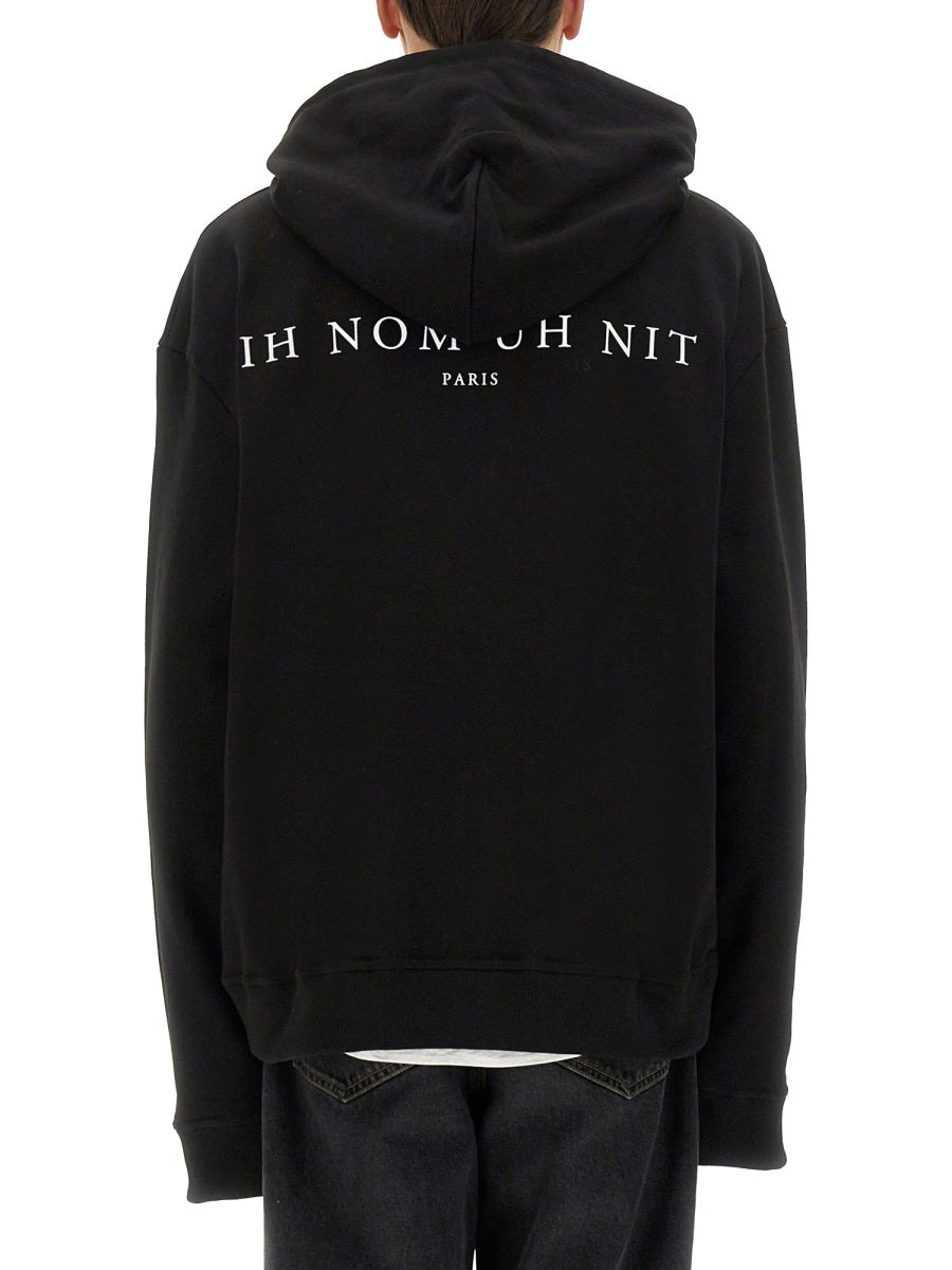 Ih Nom Uh Nit Leopard Mask Print Sweatshirt — Black by Ih Nom Uh Nit