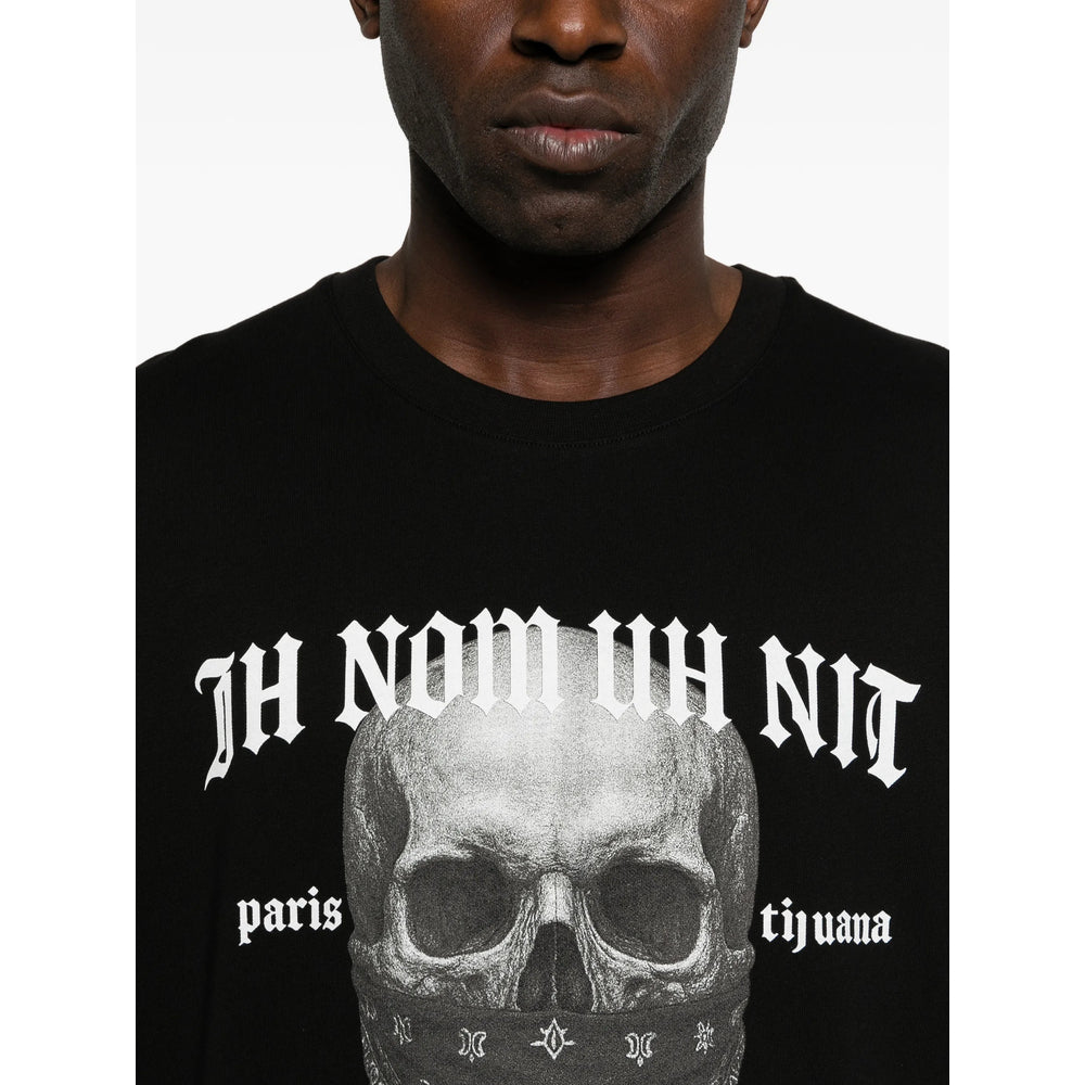Ih Nom Uh Nit Graphic Print Skull T-Shirt — Black, view 3