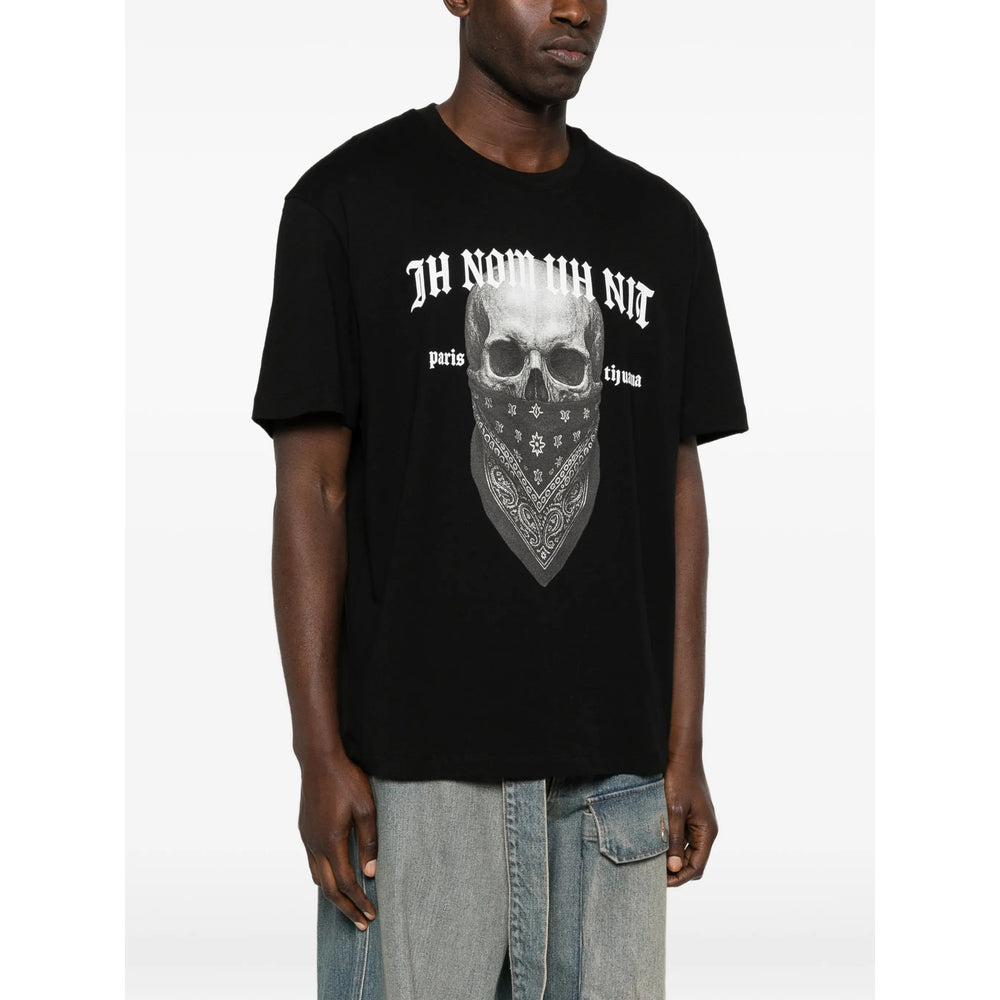 Ih Nom Uh Nit Graphic Print Skull T-Shirt — Black, view 4