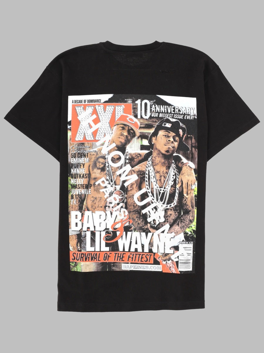 Ih Nom Uh Nit Printed Cotton T-Shirt — Black, view 2