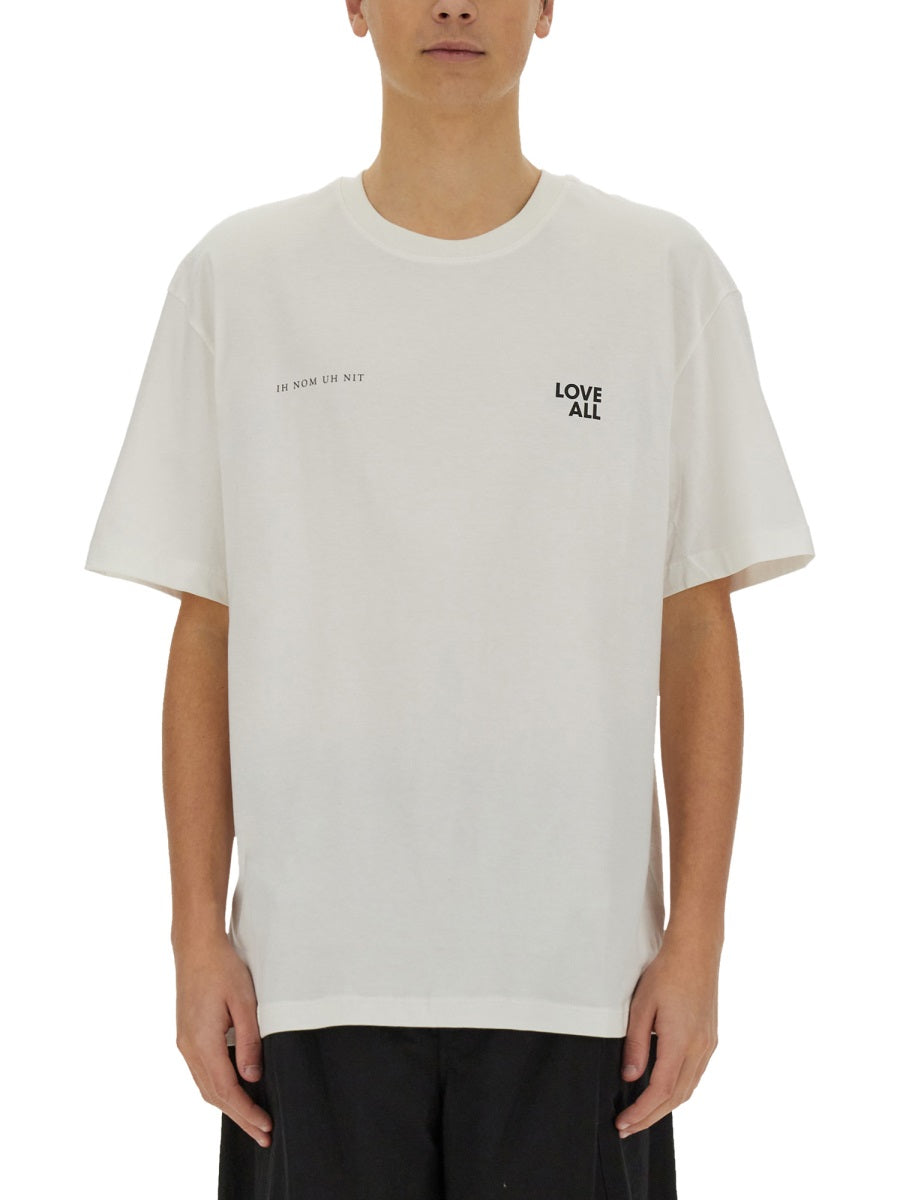 Ih Nom Uh Nit Jesus Love All Print T-Shirt — White, view 3