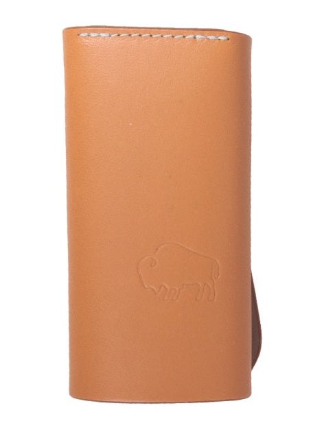 Il Bisonte Leather Key Case — Beige, view 2