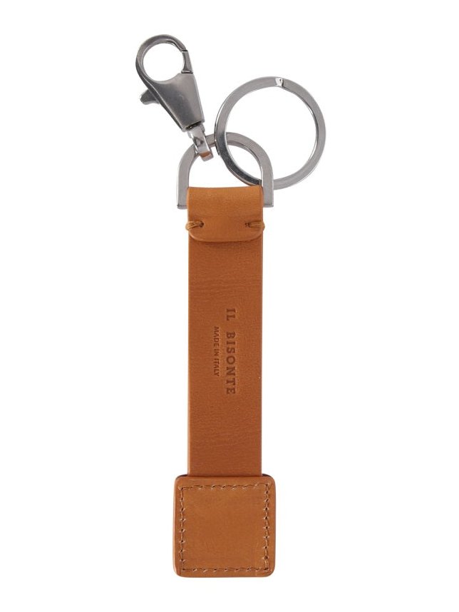 Il Bisonte Leather Key Case — Brown, view 2