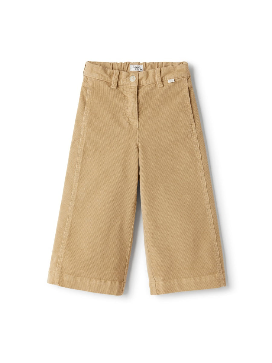 Il Gufo Cotton Capri Trousers — Ivory by Il Gufo