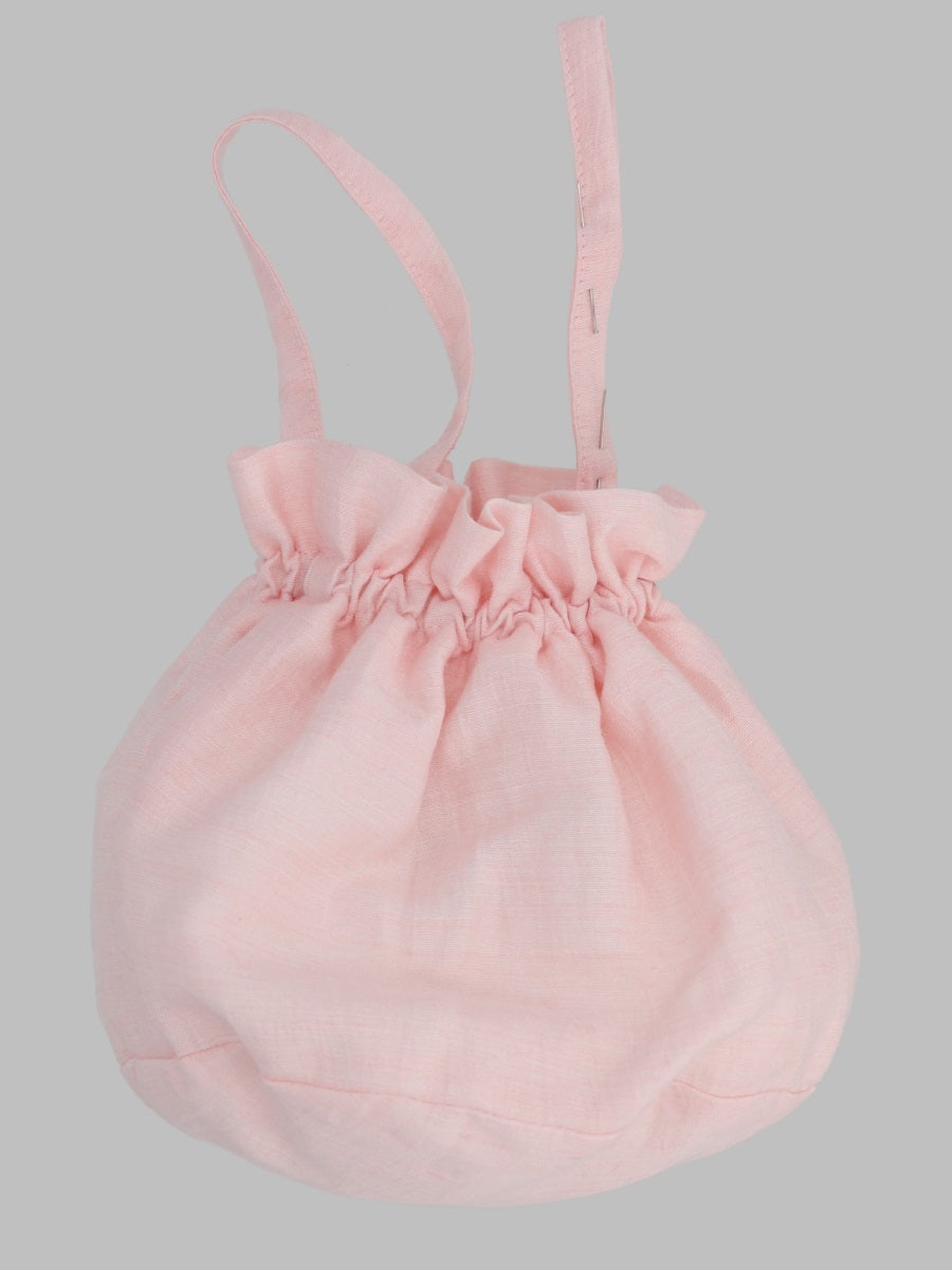 Il Gufo Linen Clutch — Pink, view 2