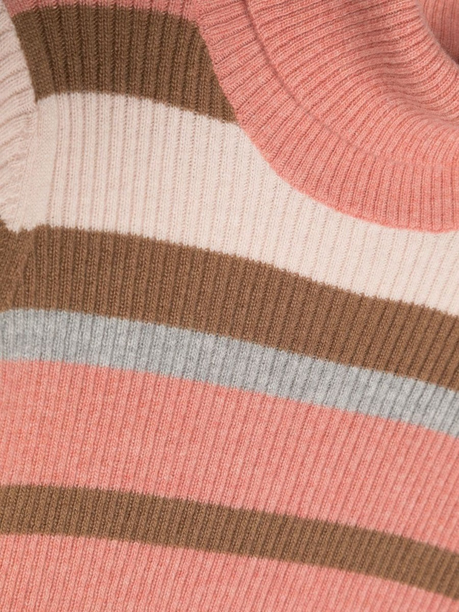 Il Gufo Virgin Wool Turtleneck Sweater — Multicolor, view 2