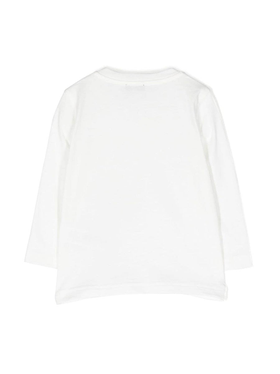 Il Gufo Reindeer-Motif Cotton T-Shirt — White, view 3