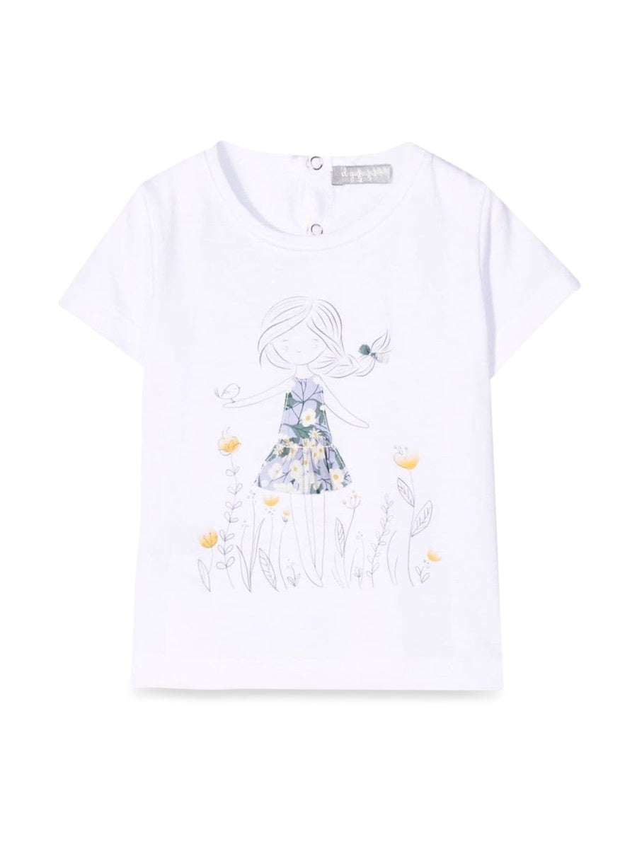 Il Gufo Short-Sleeve Cotton T-Shirt — White by Il Gufo