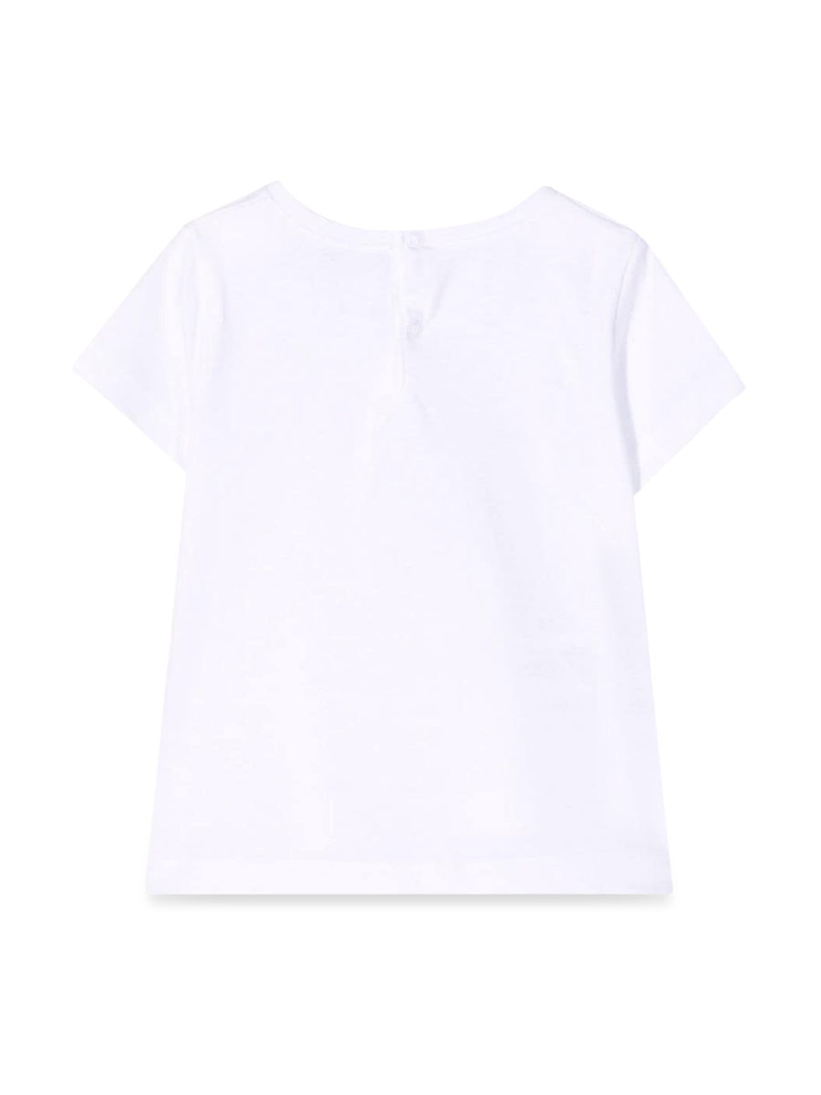 Il Gufo Short-Sleeve Cotton T-Shirt — White, view 2