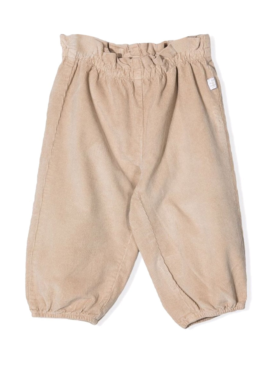 Il Gufo Stretch Cotton Trousers — Beige by Il Gufo
