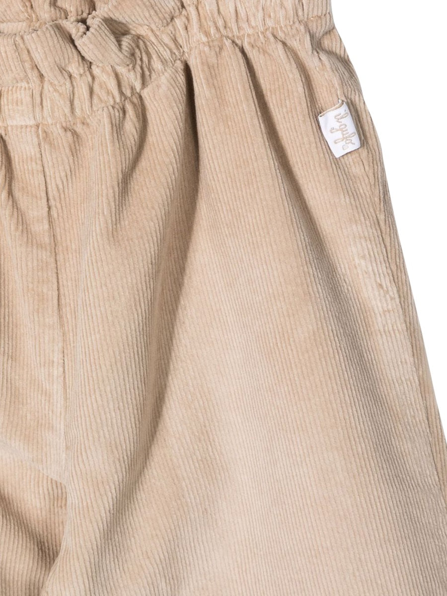 Il Gufo Stretch Cotton Trousers — Beige, view 5