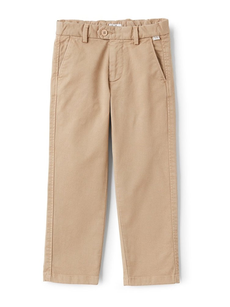 Il Gufo Cotton-blend Trousers — Beige by Il Gufo