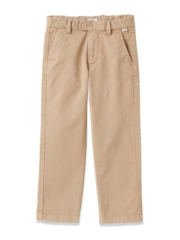 Il Gufo Cotton-blend Trousers — Beige, view 4