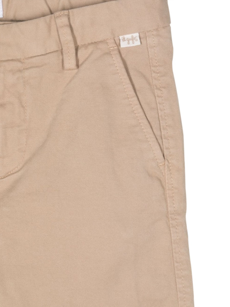 Il Gufo Cotton-blend Trousers — Beige, view 5