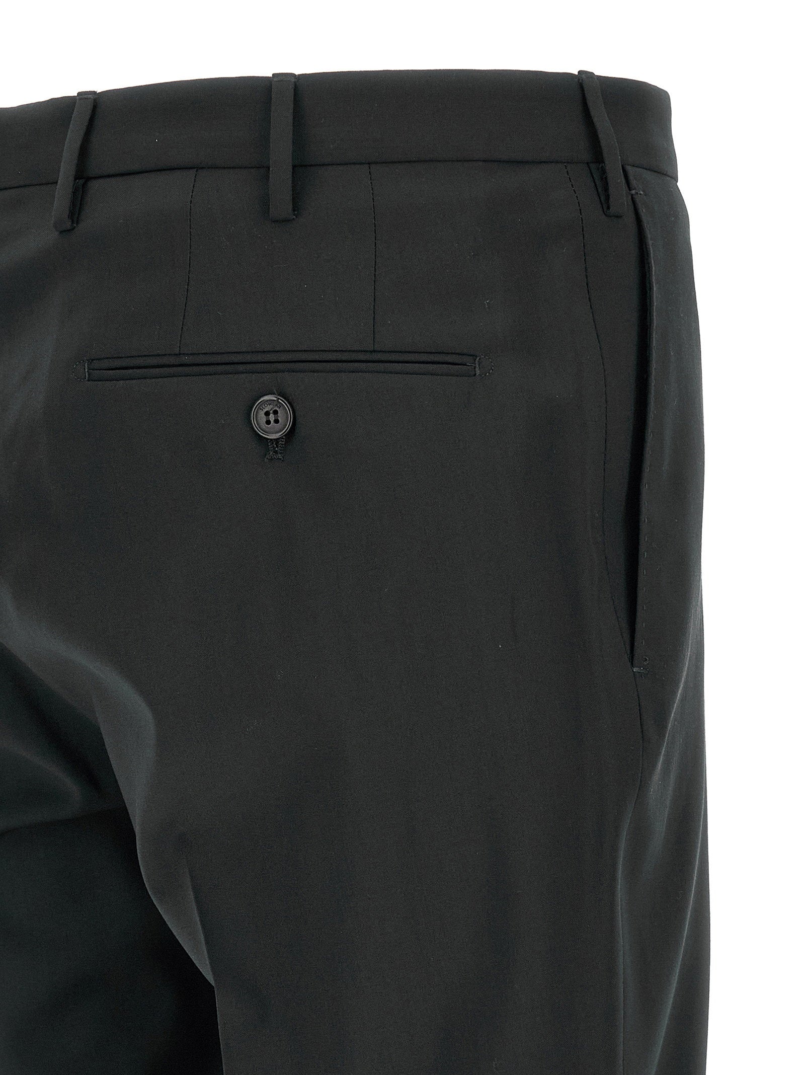 Incotex Modello 35 Trousers — Black, view 4