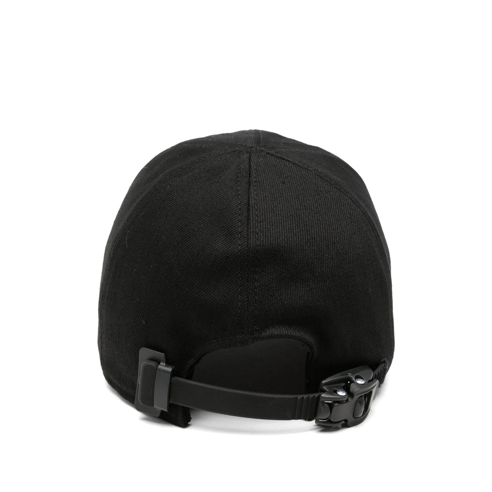 Innerraum C52BMBKHIGT Distressed Cotton Twill Baseball Cap — Black, view 2