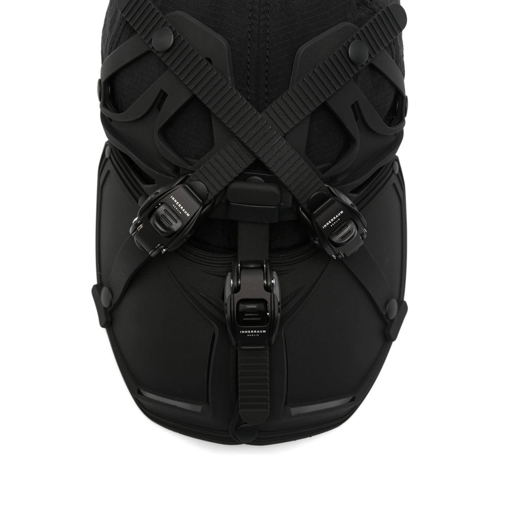 Innerraum I42BKBKSOFT Plastic Panel Baseball Cap — Black, view 2