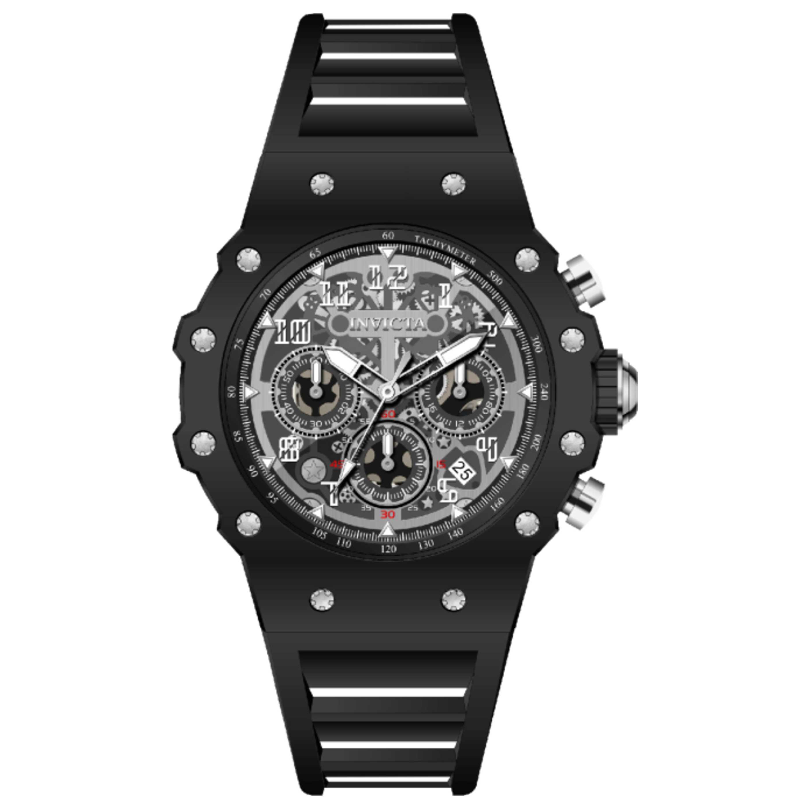 Invicta Racing Chronograph Watch — Black by Invicta