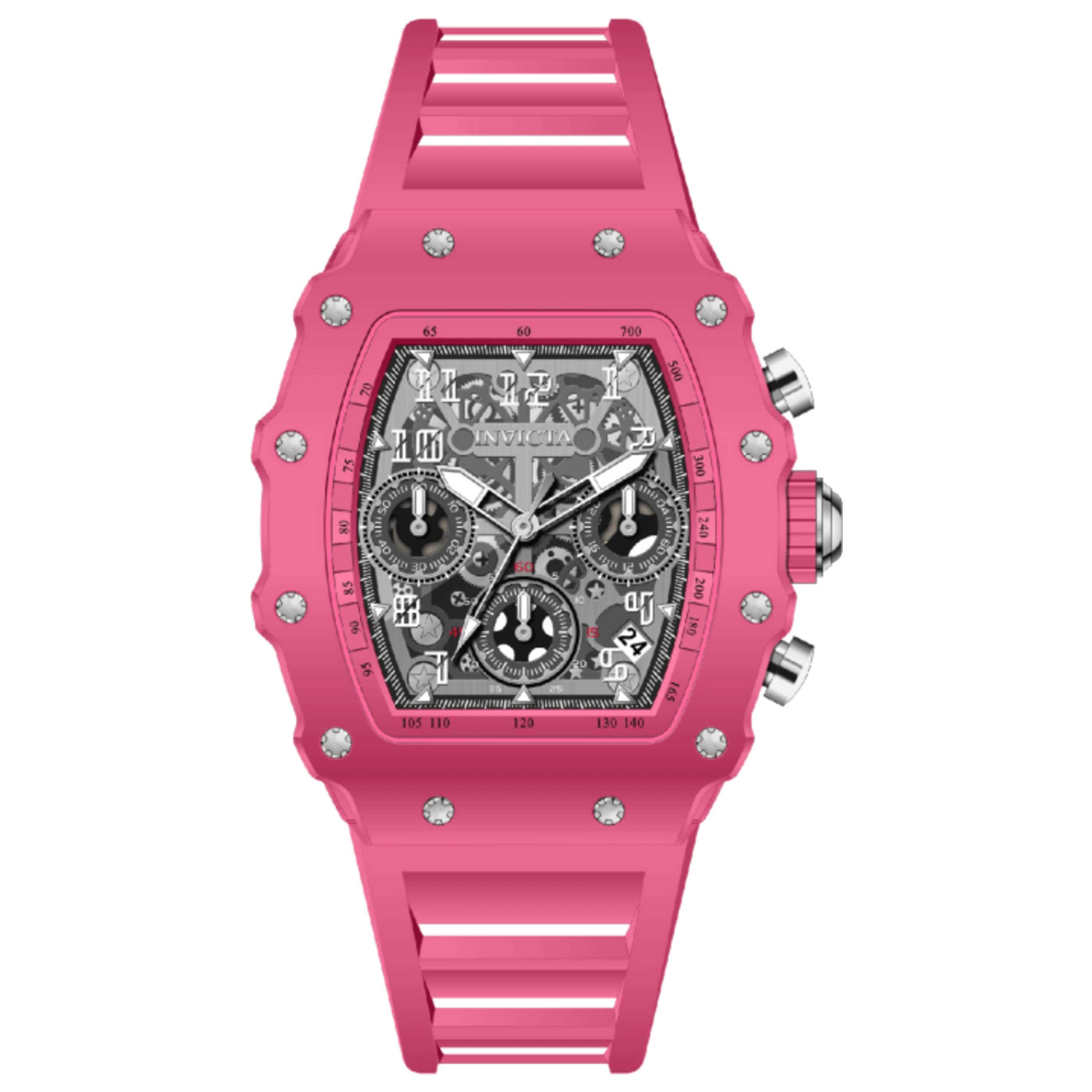 Invicta Racing Chronograph Watch — Pink by Invicta