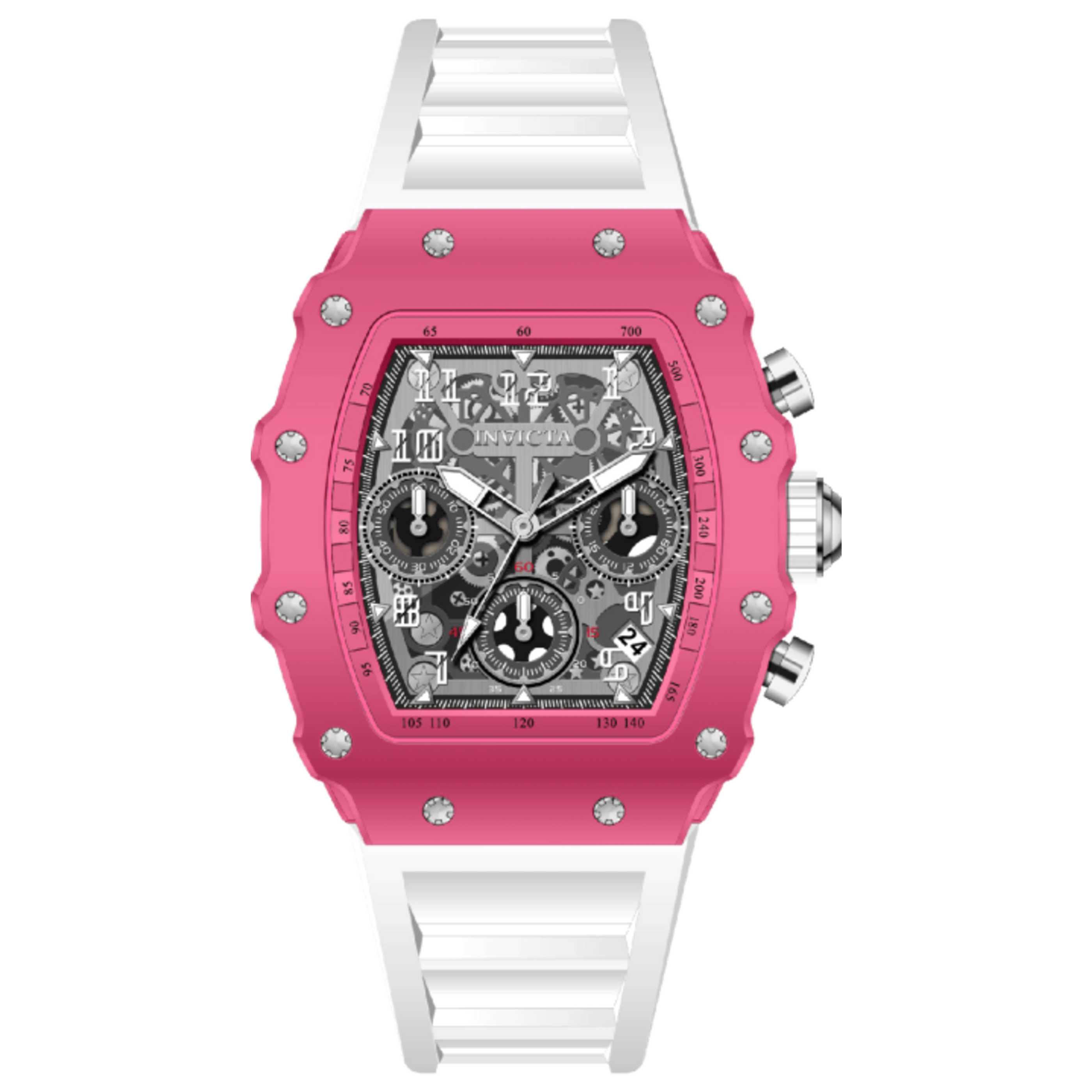 Invicta Racing Chronograph Watch — Pink by Invicta